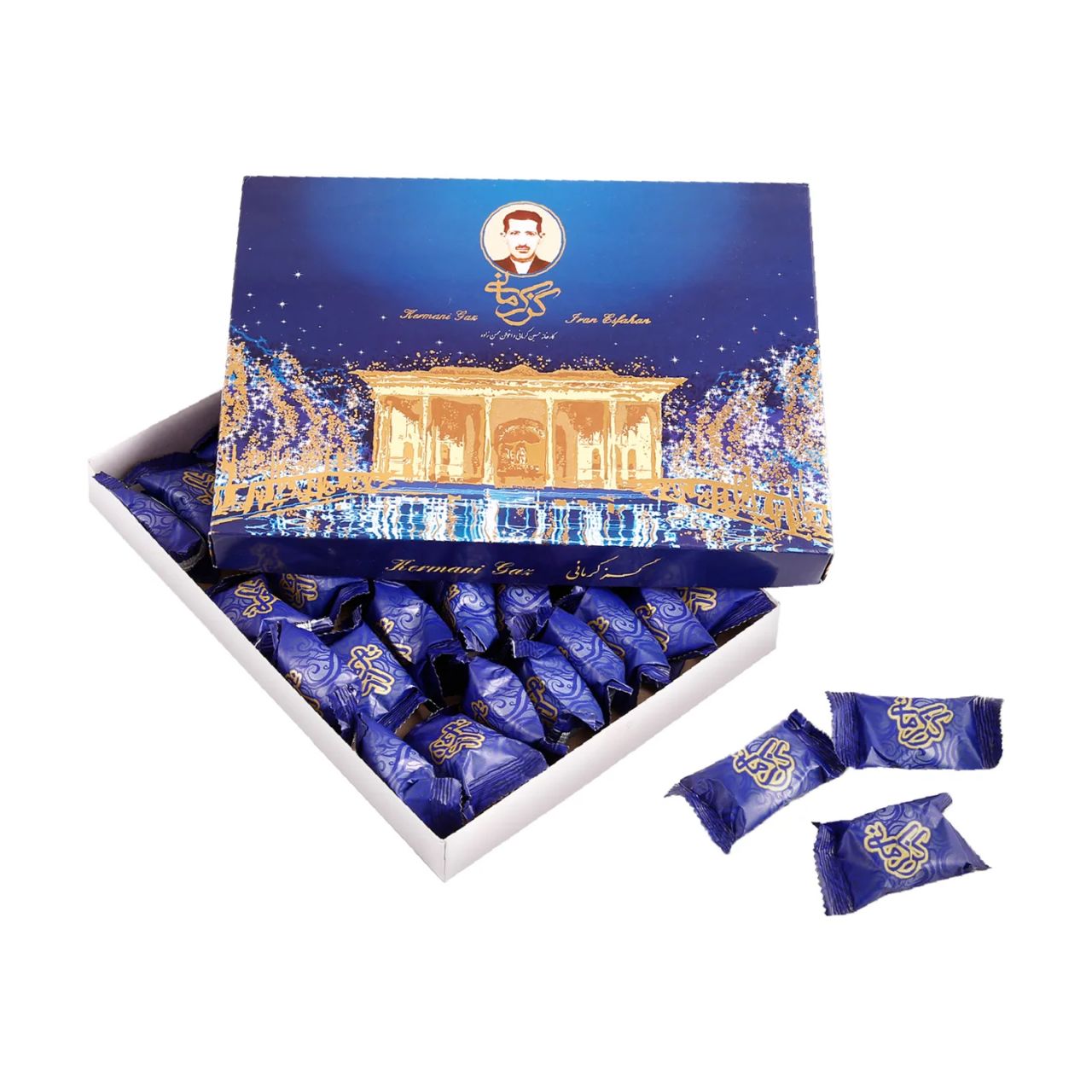 گز لقمه پسته ۳۸ درصد کرمانی - گز لقمه بادام ۳۸ درصد کرمانی - گز اردی پسته ۳۸ درصد کرمانی