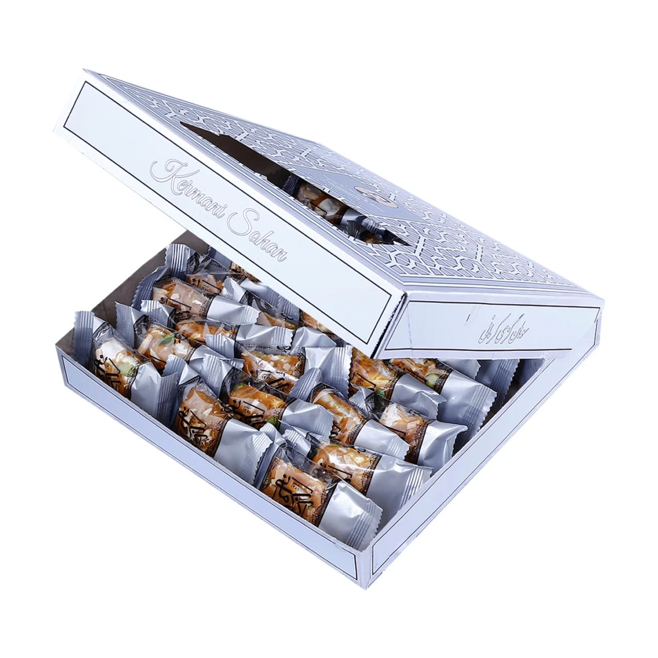 سوهان عسلی گزی جعبه مقوایی کرمانی ۴۵۰ گرمی